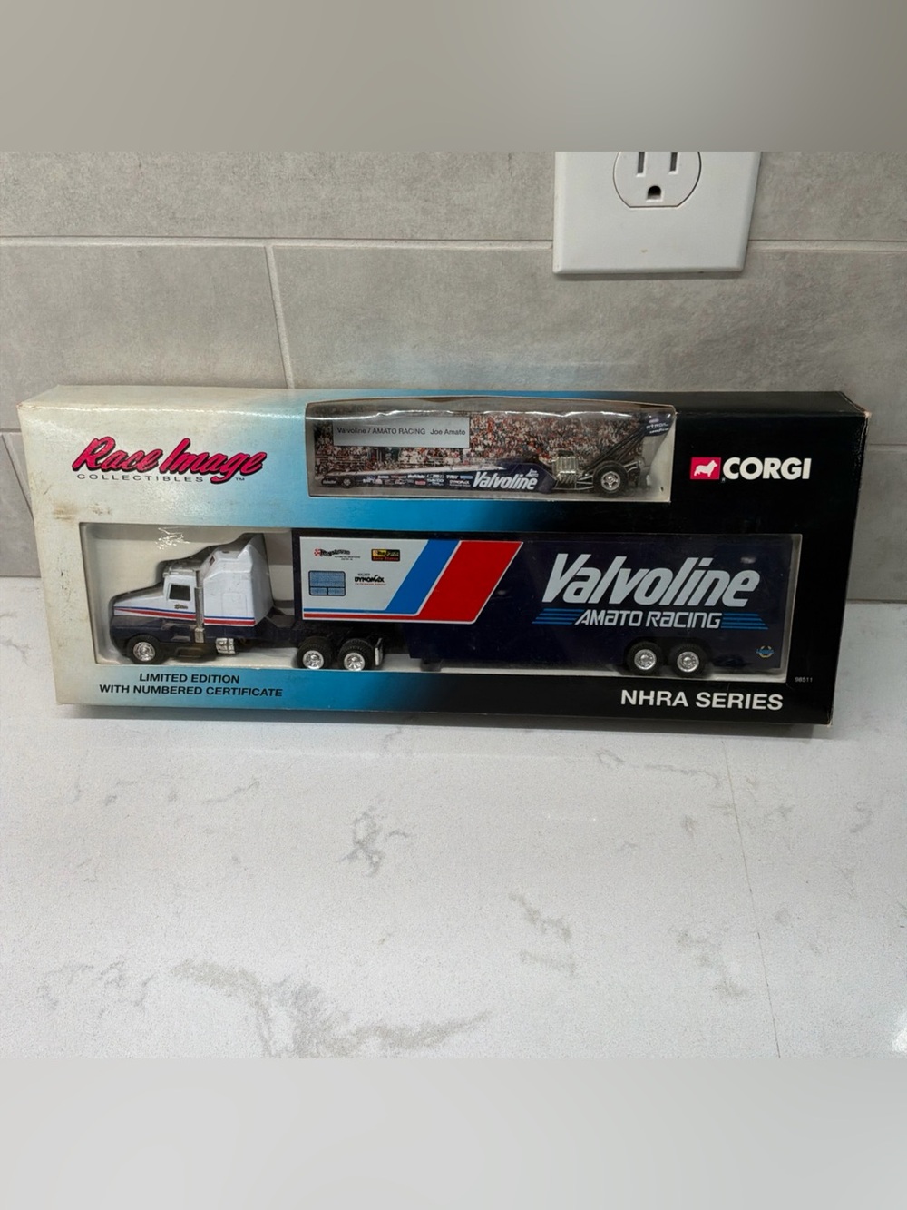 Race Image Corgi NHRA Series Valvoline Amato 1:64 Scale Die Cast Transporter